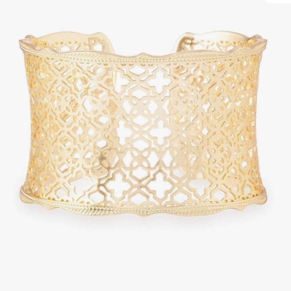 Kendra Scott Candice Gold Cuff Bracelet- EUC